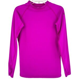 Nike Pro Combat Dri-Fit Compression Long Sleeve Shirt Pink Magenta Womens M